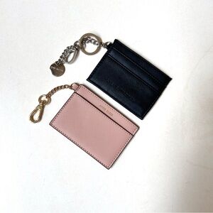 2-New Card Wallets. One in Saffiano Style Poly & 1 in pebble style PU.